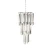 Glamorous nickel droplet 4 tier chandelier