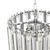 Glamorous nickel droplet 4 tier chandelier