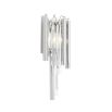 Silver and glass droplet wall lamp