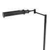 Industrial contemporary sleek bronze floor lamp