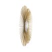 Eichholtz sunburst circular wall mirror in a gold finish