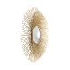 Eichholtz sunburst circular wall mirror in a gold finish