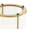 A luxurious hurricane by Eichholtz inspired by Art-Deco and classic designs with a contemporary twist and an antique brass finish 