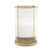 A glamorous hurricane by Eichholtz featuring glass rods and an antique brass finish 