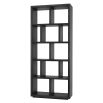 tall charcoal display bookcase 