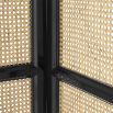 A luxurious rattan cane and pine folding dressing screen
