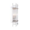 Beautiful Art Deco inspired wall lamp in a nickel finish