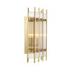 Gorgeous art deco inspired wall lamp in a gold finish.
