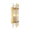 Gorgeous art deco inspired wall lamp in a gold finish.