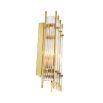Gorgeous art deco inspired wall lamp in a gold finish.