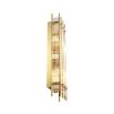 Gorgeous gold wall lamp with an art deco design