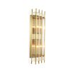 Gorgeous gold wall lamp with an art deco design