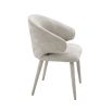 Luxurious Eichholtz neutral toned dining chair with armrests 