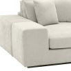 Luxurious and plush corner sofa in clarck sand upholstery 
