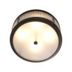 Glamorous round ceiling light in bronze finish