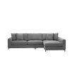 An elegant modern grey lounge sofa 