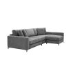 An elegant modern grey lounge sofa 