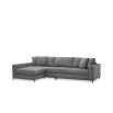 An elegant modern grey lounge sofa 