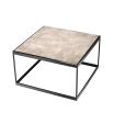 La Quinta Side Table - Beige Marble