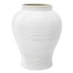 Decorative large white porcelain jar