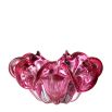 pink hand-blown glass bowl