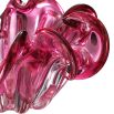 pink hand-blown glass bowl