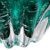 turquoise handblown glass bowl