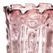 A beautiful, pink hand blown glass vase by Eichholtz