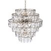 A breathtakingly glamorous chandelier by Eichholtz featuring a sparking crystal glass design that will enrich your interior with everlasting luxury 