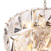 dazzling three-tier crystal chandelier 