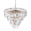 dazzling three-tier crystal chandelier 