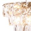 dazzling three-tier crystal chandelier 