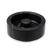 A sophisticated black marble ashtray with gorgeous white veins by Eichholtz