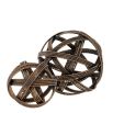 Set of two vintage brass desk accessories