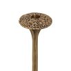 vintage brass candle holder with floral detailing 