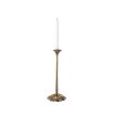 vintage brass candle holder with floral detailing 