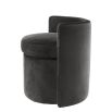 Eichholtz Arcadia Stool - Dark Grey