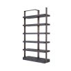 A luxurious charcoal grey and bronze display cabinet 