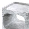 Eichholtz contemporary luxe white honed marble side table