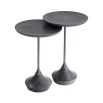 brutalist inspired set of 2 side tables 