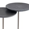 brutalist inspired set of 2 side tables 