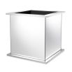 Luxurious modern polished stainless steel planter by Eichholtz