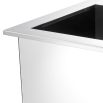 Luxurious modern polished stainless steel planter by Eichholtz