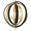 Glamorous black and brass pendant ceiling light by Eichholtz