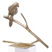 Eichholtz vintage brass decorative bird object on a clear acrylic base set of 2 