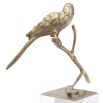 Eichholtz vintage brass decorative bird object on a clear acrylic base set of 2 