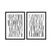 set of 2 abstract drawing prints 