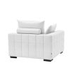 Illustrious corner-sofa piece upholstered in Avalon White with black feet