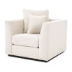 Luxurious Eichholtz boucle cream armchair with cushions