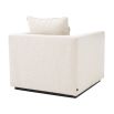 Luxurious Eichholtz boucle cream armchair with cushions